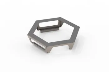 Accessories for Flamula metal fire pit: plate, thick plate, classic grate, and small grate for outdoor cooking