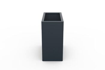 Modern metal planter in anthracite (RAL1076 FS) - dimensions 30x60x60 cm.