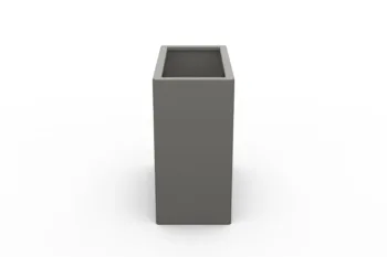 Modern metal planter in RAL9007 FS color - dimensions 30x60x60 cm.