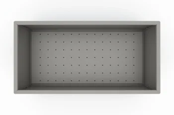 Modern metal planter - dimensions 60x120x30 cm.