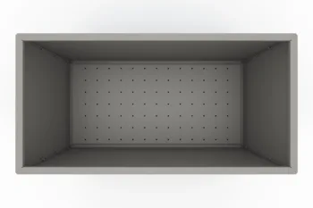 Modern metal planter - dimensions 60x120x60 cm.