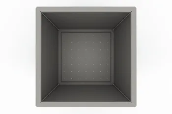 Modern metal planter - dimensions 60x60x60 cm.