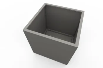Modern metal planter - dimensions 60x60x60 cm.