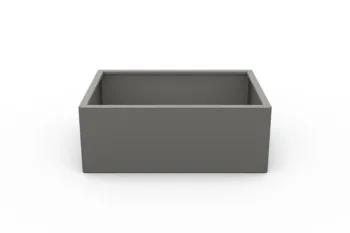 Modern metal planter - dimensions 60x80x30 cm.