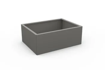Modern metal planter - dimensions 60x80x30 cm.