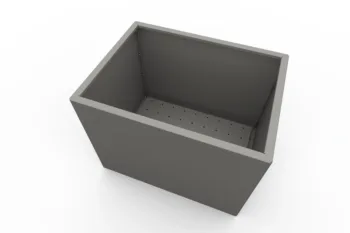 Modern metal planter - dimensions 60x80x60 cm.