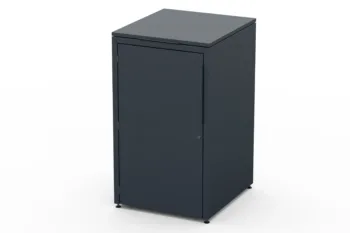 Metal bin cover for one 240-litre bin with classic lid for easy opening