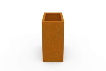 Modern metal planter for flowers - Corten steel - dimensions 30x60x60 cm
