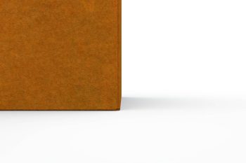 Modern metal planter for flowers - Corten steel - dimensions 60x60x60 cm