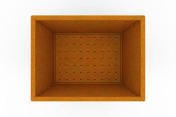 Modern metal planter for flowers - Corten steel - dimensions 60x80x60 cm