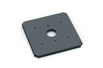 Polica za cvetlično korito 30×30 cm antracit, zgornji pogled