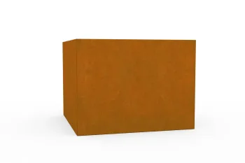 Corten planter 80x80x60 cm - outer side
