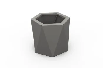 Planter HX 30x30 cm RAL9007 FS