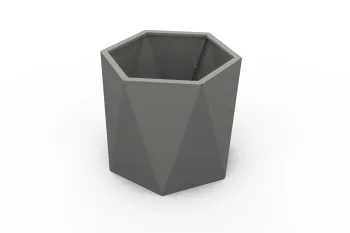 Planter HX 60×60 cm RAL9007 FS