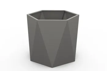 Planter HX 80×80 cm RAL9007 FS