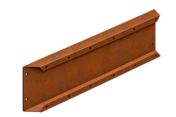 Corten Steel Modular Edging H15 cm, L60 cm for Raised Beds and Garden Borders