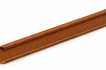 Modular Corten steel garden edging, 15 cm high and 100 cm long